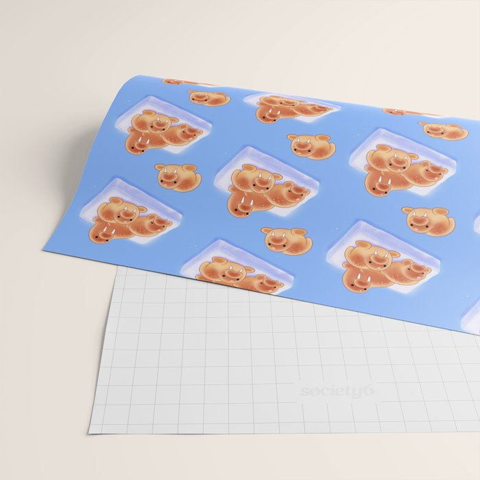 Walrus bun Wrapping Paper Gallery Image 2