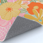 60's Retro Floral Rug Gallery Image 4