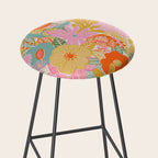 60's Retro Floral Stool Gallery Image 2