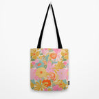 60's Retro Floral Tote Bag Gallery Image 2