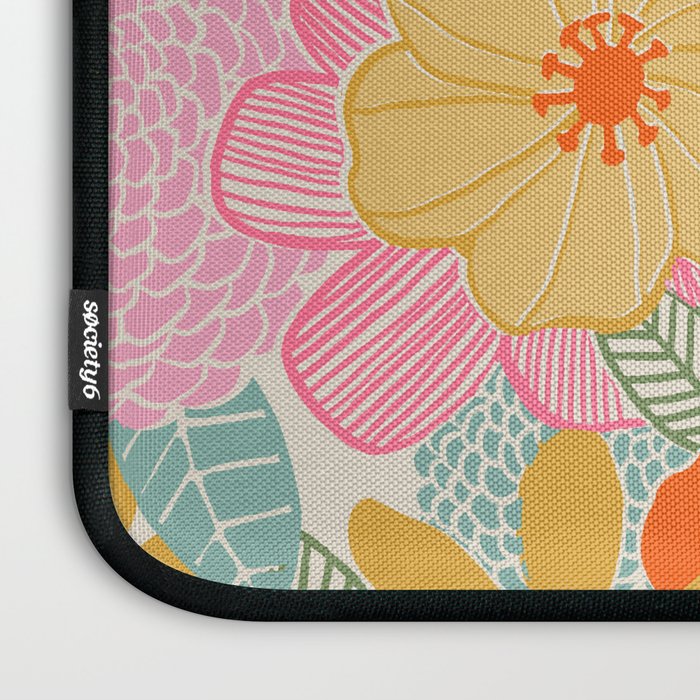 60's Retro Floral Laptop Sleeve Gallery Image 3
