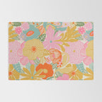 60's Retro Floral Rug Gallery Image 2