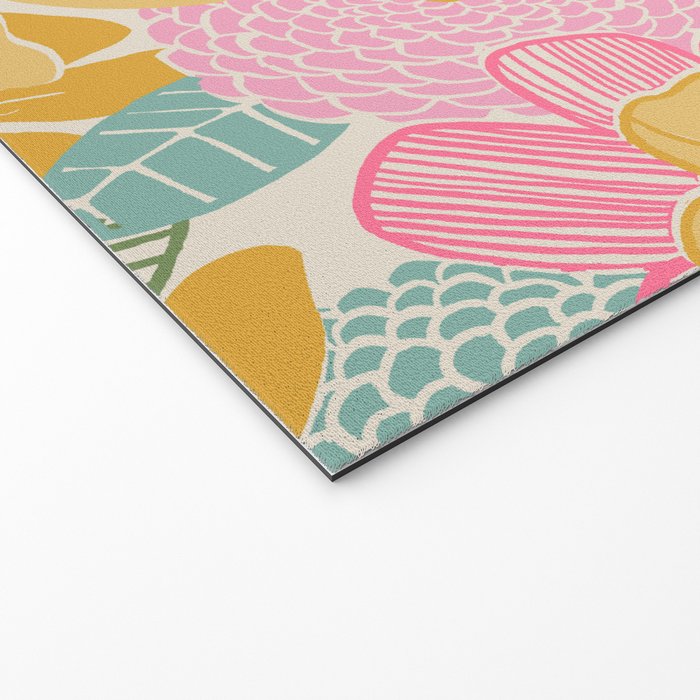 60's Retro Floral Welcome Mat Gallery Image 2