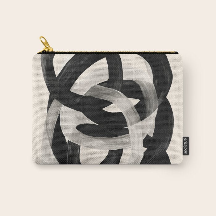 Interwoven Lines Abstract Art 2 Carry All Pouch Gallery Image 1