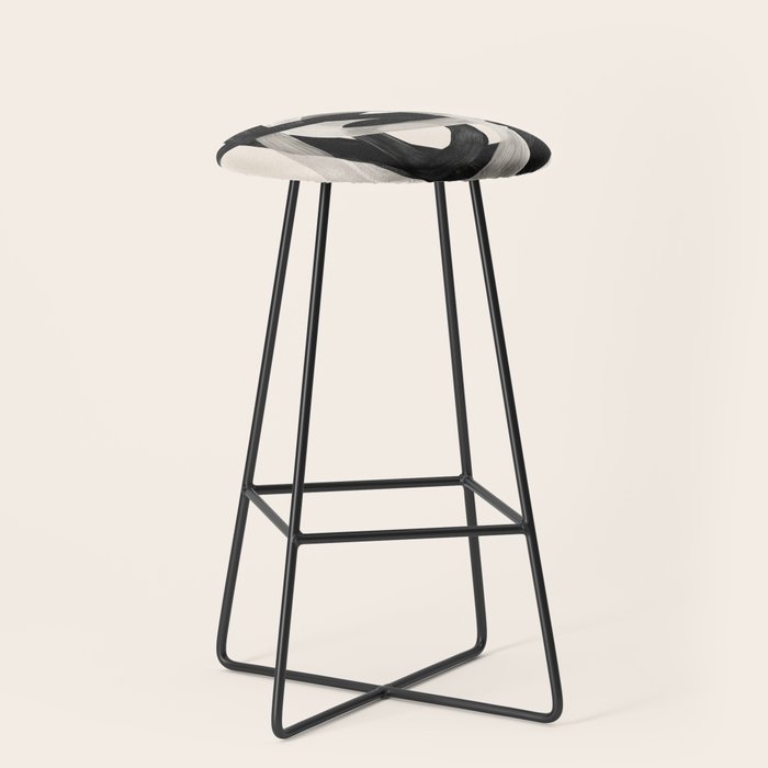 Interwoven Lines Abstract Art 2 Stool Gallery Image 1