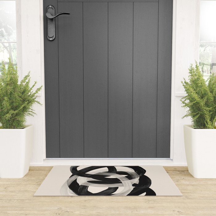 Interwoven Lines Abstract Art 2 Welcome Mat Gallery Image 3