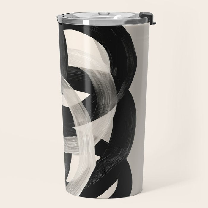 Interwoven Lines Abstract Art 2 Travel Mug Gallery Image 2