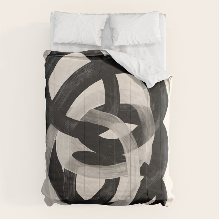 Interwoven Lines Abstract Art 2 Comforter Gallery Image 6