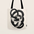 Interwoven Lines Abstract Art 2 Tote Bag Gallery Image 1