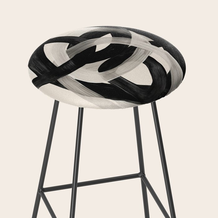 Interwoven Lines Abstract Art 2 Stool Gallery Image 2