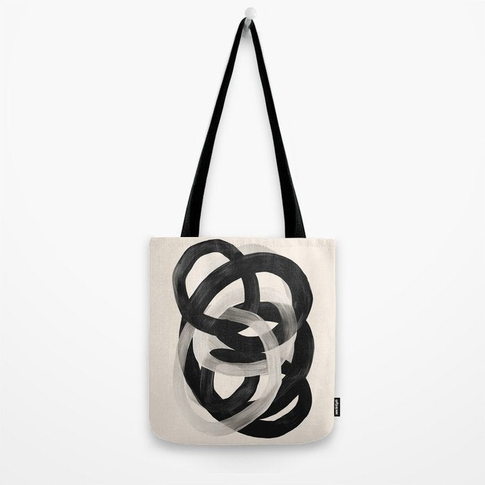 Interwoven Lines Abstract Art 2 Tote Bag Gallery Image 2