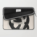 Interwoven Lines Abstract Art 2 Laptop Sleeve Gallery Image 2