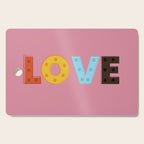 Happy LOVE - typography Cutting Board Gallery Image 1