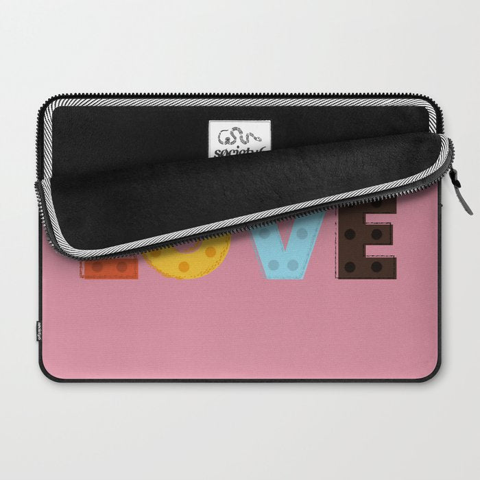 Happy LOVE - typography Laptop Sleeve Gallery Image 2