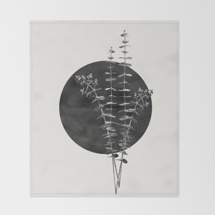 Nature Circle Art Throw Blanket Gallery Image 2