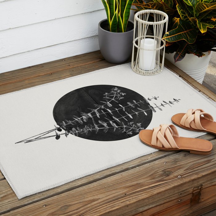 Nature Circle Art Outdoor Rug Gallery Image 2