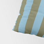Air Blue Olive Stripes - Cozy Heirloom Pillow Sham Gallery Image 4
