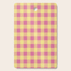 Gingham Large Pink Orange Yellow Cutting Board Gallery Image 1
