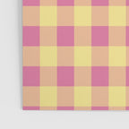 Gingham Large Pink Orange Yellow Poster Gallery Image 3