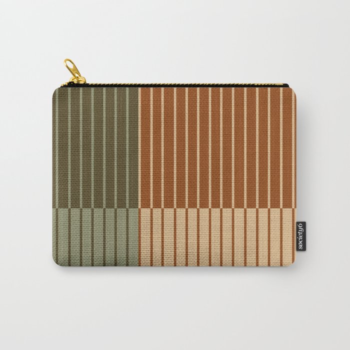 Color Block Line Abstract XIV Carry All Pouch Gallery Image 1