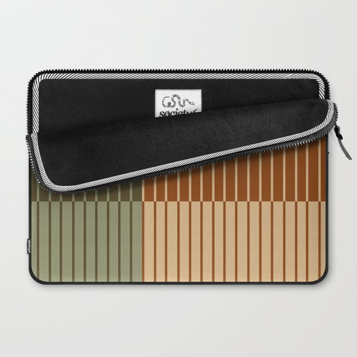 Color Block Line Abstract XIV Laptop Sleeve Gallery Image 2