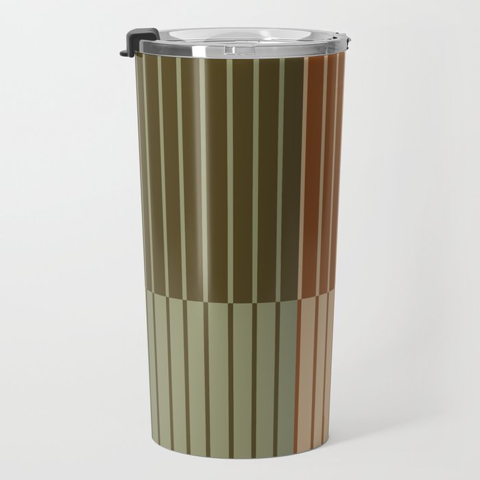 Color Block Line Abstract XIV Travel Mug Gallery Image 3