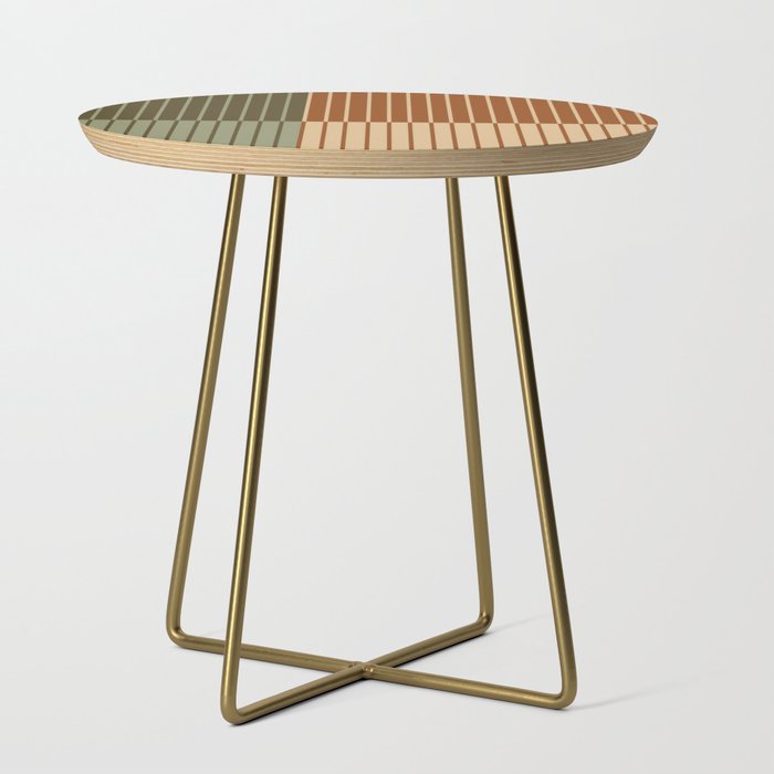 Color Block Line Abstract XIV Side Table Gallery Image 1