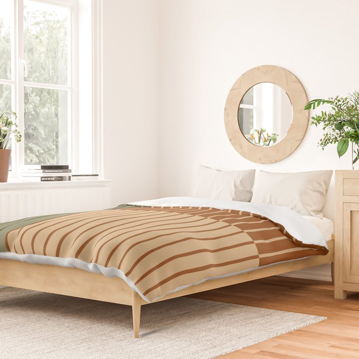 Color Block Line Abstract XIV Duvet Cover Gallery Image 2