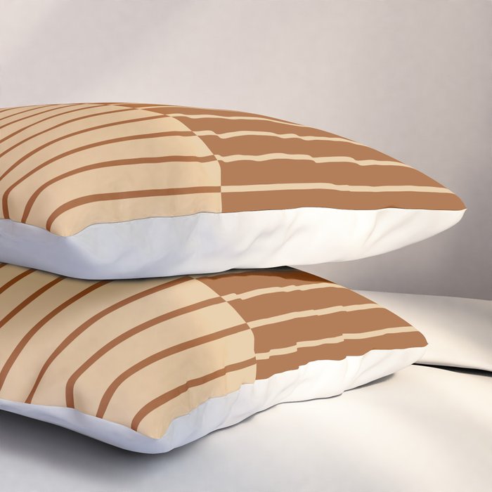 Color Block Line Abstract XIV Pillow Sham Gallery Image 3