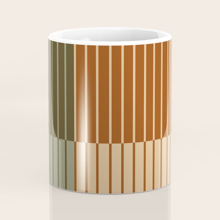 Color Block Line Abstract XIV Coffee Mug Gallery Image 4