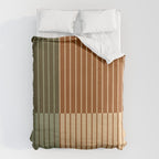 Color Block Line Abstract XIV Duvet Cover Gallery Image 6