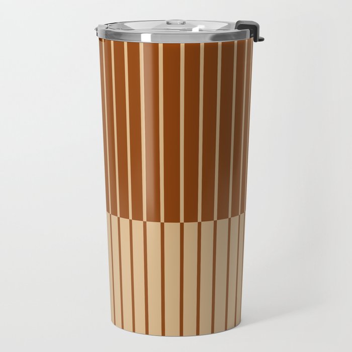 Color Block Line Abstract XIV Travel Mug Gallery Image 2