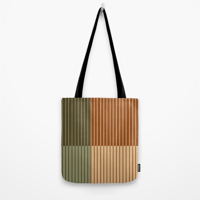Color Block Line Abstract XIV Tote Bag Gallery Image 2
