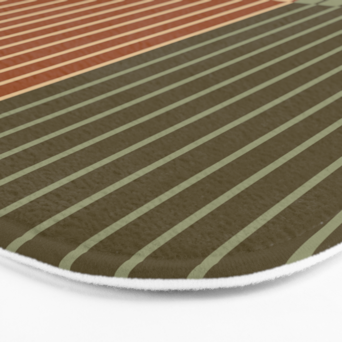 Color Block Line Abstract XIV Bath Mat Gallery Image 3