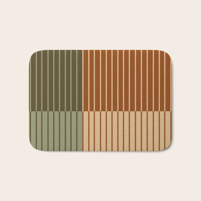 Color Block Line Abstract XIV Bath Mat Gallery Image 1