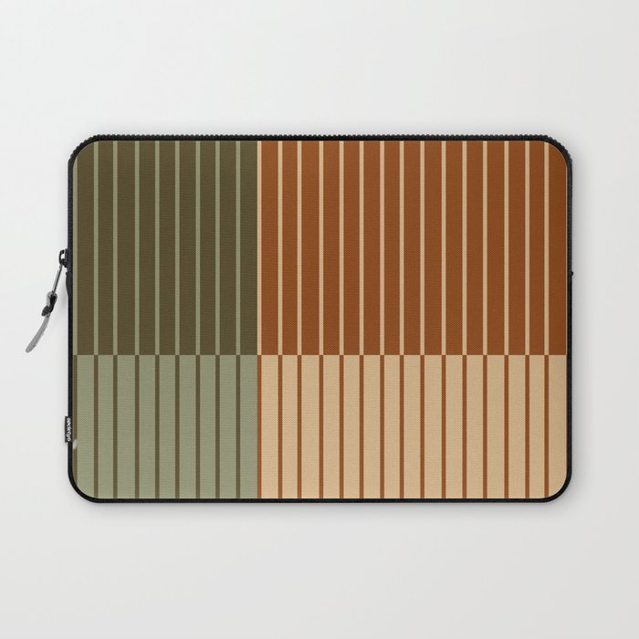 Color Block Line Abstract XIV Laptop Sleeve Gallery Image 1