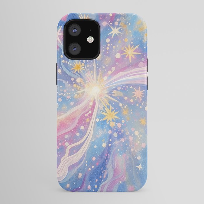Celestial Burst in Pastel Galaxy Ethereal Starry Night Sky iPhone Case Gallery Image 41
