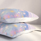 Celestial Burst in Pastel Galaxy Ethereal Starry Night Sky Pillow Sham Gallery Image 3