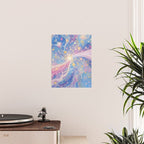 Celestial Burst in Pastel Galaxy Ethereal Starry Night Sky Poster Gallery Image 2