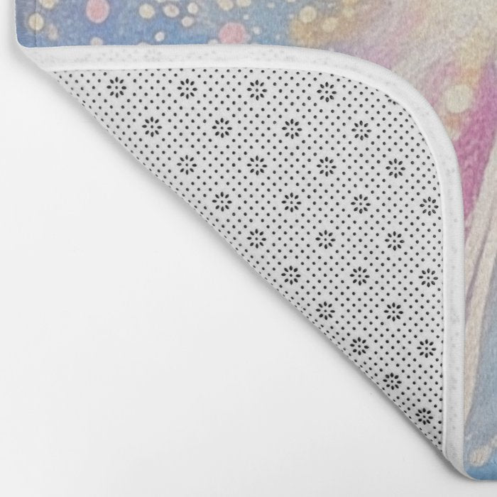 Celestial Burst in Pastel Galaxy Ethereal Starry Night Sky Bath Mat Gallery Image 2