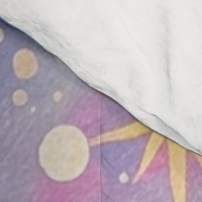 Celestial Burst in Pastel Galaxy Ethereal Starry Night Sky Comforter Gallery Image 4