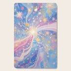 Celestial Burst in Pastel Galaxy Ethereal Starry Night Sky Cutting Board Gallery Image 1