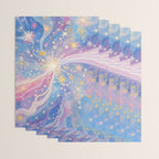 Celestial Burst in Pastel Galaxy Ethereal Starry Night Sky Wrapping Paper Gallery Image 3