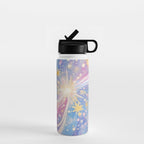 Celestial Burst in Pastel Galaxy Ethereal Starry Night Sky Water Bottle Gallery Image 1