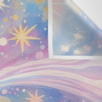 Celestial Burst in Pastel Galaxy Ethereal Starry Night Sky Wall Tapestry Gallery Image 3