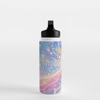 Celestial Burst in Pastel Galaxy Ethereal Starry Night Sky Water Bottle Gallery Image 3