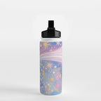 Celestial Burst in Pastel Galaxy Ethereal Starry Night Sky Water Bottle Gallery Image 2