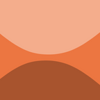Only Connect - Orange Clay Blush Minimalist Mid-Century Modern Abstract Coffee Mug Gallery Image 2