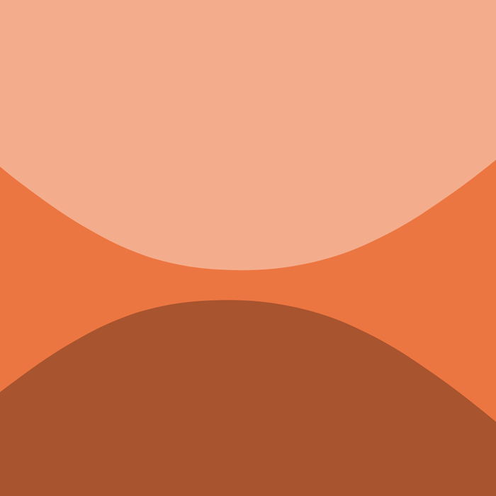 Only Connect - Orange Clay Blush Minimalist Mid-Century Modern Abstract Coffee Mug Gallery Image 2