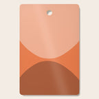 Only Connect - Orange Clay Blush Minimalist Mid-Century Modern Abstract Cutting Board Gallery Image 1